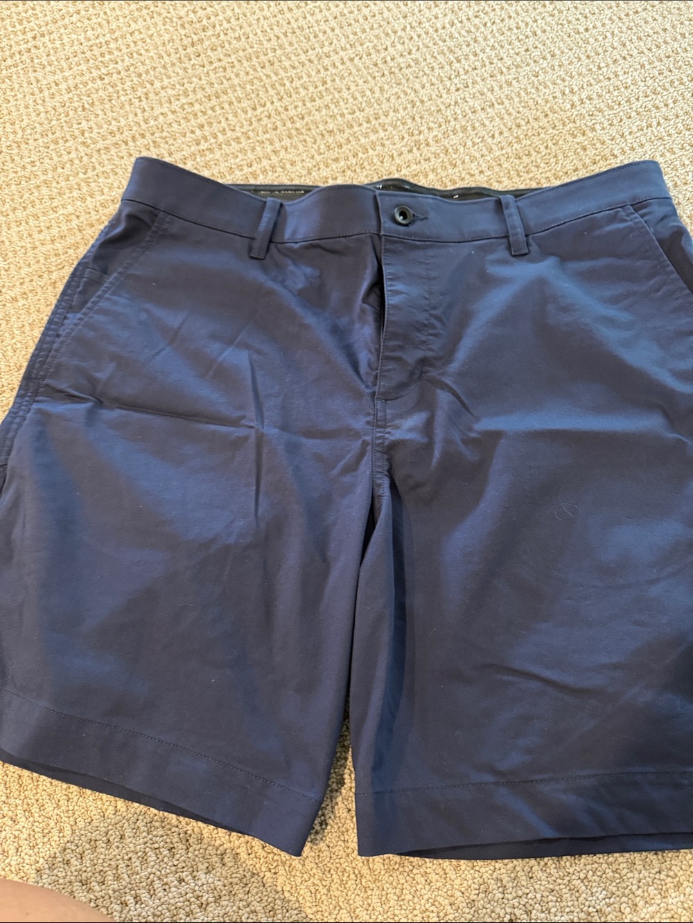 Nike Men's Navy Flat-Front Performance Shorts